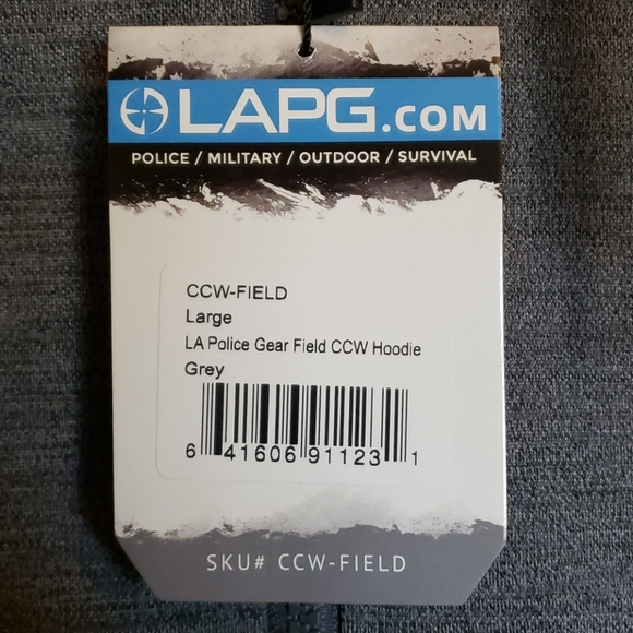 LA Police Gear Field CCW Hoodie- NWT - Picture 3 of 8